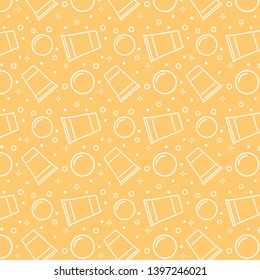 Beer Cup Pattern Vector. Wallpaper. Beer Pong Wallpaper. Background.