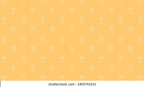 Beer Cup Pattern Vector. Wallpaper. Background.