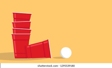 Beer cup vector. free space for text. wallpaper. copy space.