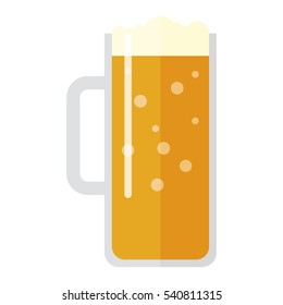 Beer cup vector illustration.