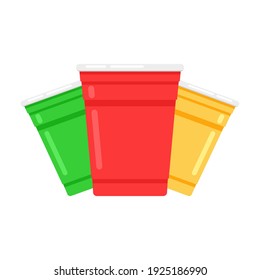 Beer cup vector. Beer cup logo design.