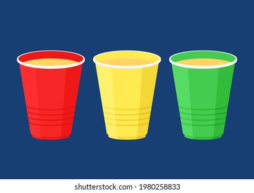 Beer cup vector. Beer cup logo design.