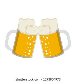 Beer cups toast