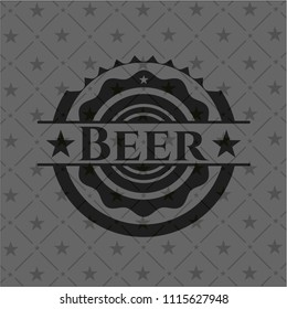 Beer dark emblem. Retro