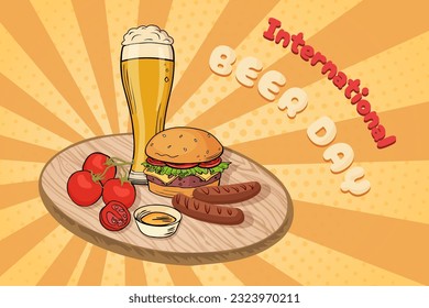 Beer day poster party festival