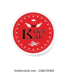 Beer Day Sticker. Draft Beer Festival For Poster And Banner Decoration