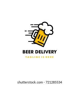 Beer Delivery Logo Icon Design