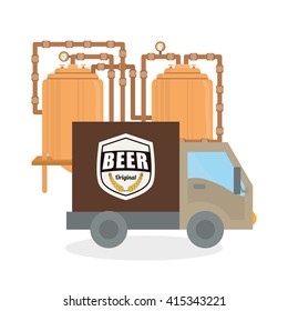 Beer design. brewery icon. beverage concept, vector illustration