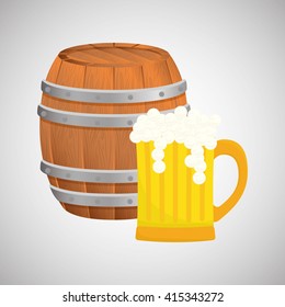 Beer design. brewery icon. beverage concept, vector illustration