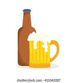 Beer design. brewery icon. beverage concept, vector illustration