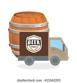 Beer design. brewery icon. beverage concept, vector illustration