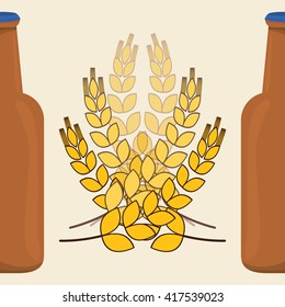 Beer design. brewery icon. beverage concept, vector illustration