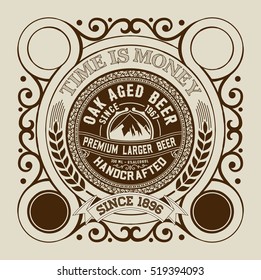 Beer design for label and packaging