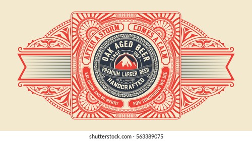 Beer design for label and packaging