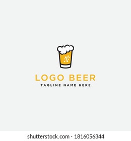 Beer design. Logo template. - Vector