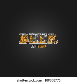 beer design menu background
