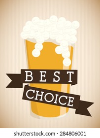 Beer design over beige background,vector illustration.