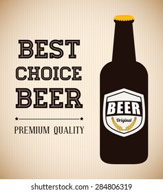 Beer design over beige background,vector illustration.