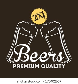 beer design over black  background vector illustration  