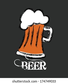beer design over black  background vector illustration  