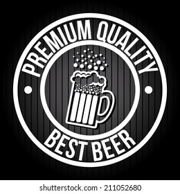 beer design over  black background vector illustration