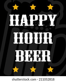 beer design over black  background vector illustration