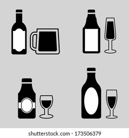 beer design over gray  background vector illustration  