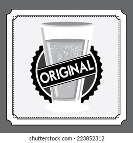Beer design over gray background, vector illustration