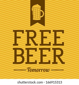 beer design over lineal background vector illustration 