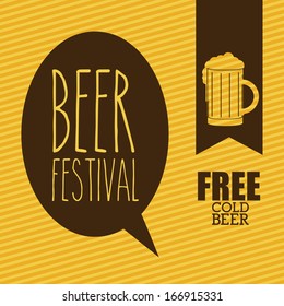 beer design over lineal background vector illustration 