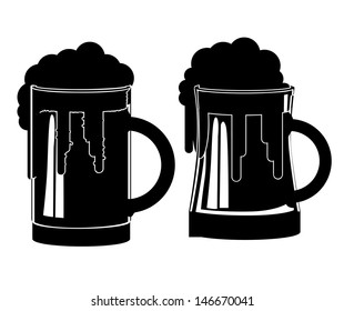 beer design over white background vector illustration 