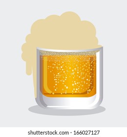 Beer design over white background vector illustration 
