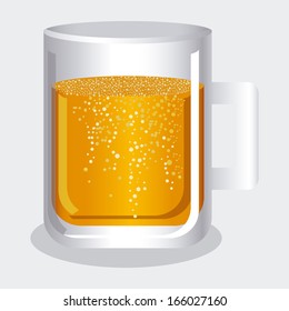Beer design over white background vector illustration 
