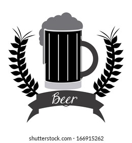 beer design over white background vector illustration  