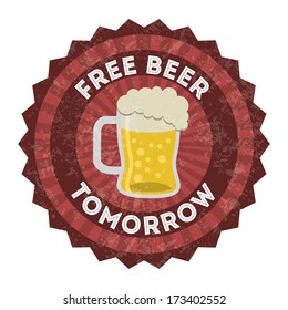 beer design over  white  background vector illustration  