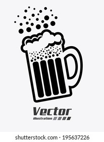 Beer design over white background, vector illustration