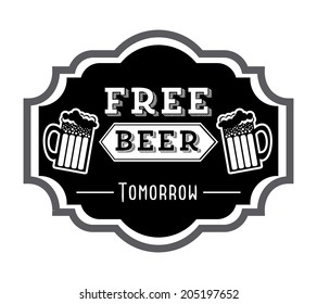beer design over white background vector illustration