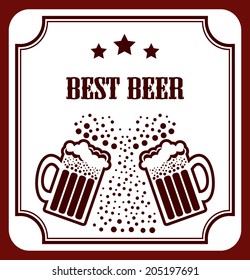 beer design over white background vector illustration