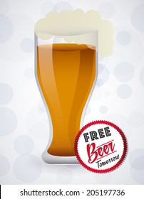 beer design over white background vector illustration