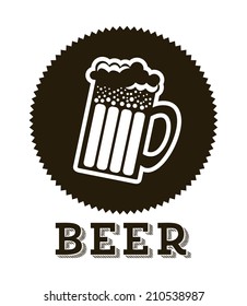 beer design over white background vector illustration