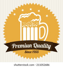 beer design over  white background vector illustration