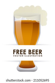 beer design over white  background vector illustration