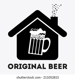 beer design over white background vector illustration