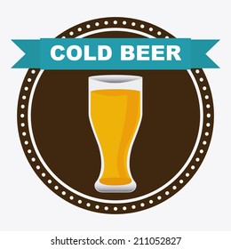 beer design over  white background vector illustration