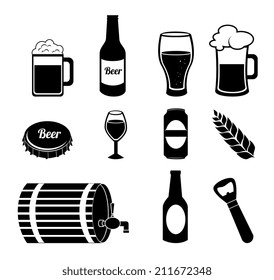 Beer design over white background, vector illustration