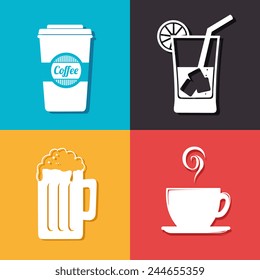 Beer design over white background, vector illustration.
