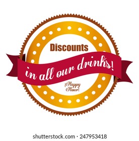 Beer design over white background, vector illustration.