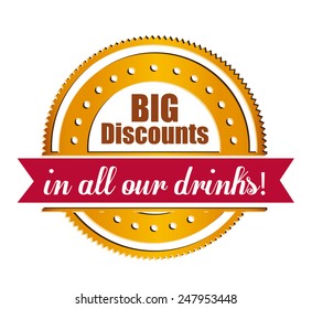 Beer design over white background, vector illustration.