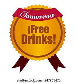 Beer design over white background, vector illustration.