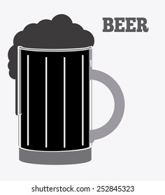Beer design over white background, vector illustration.